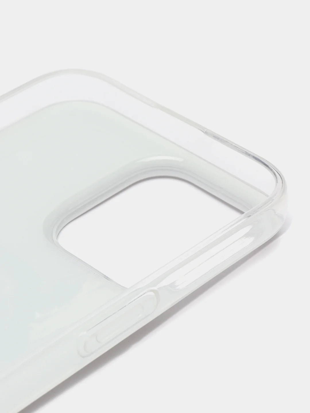 Серый силиконовый чехол на Apple iPhone 14 Pro Max / Айфон 14 Про Макс прозрачный, с рисунком