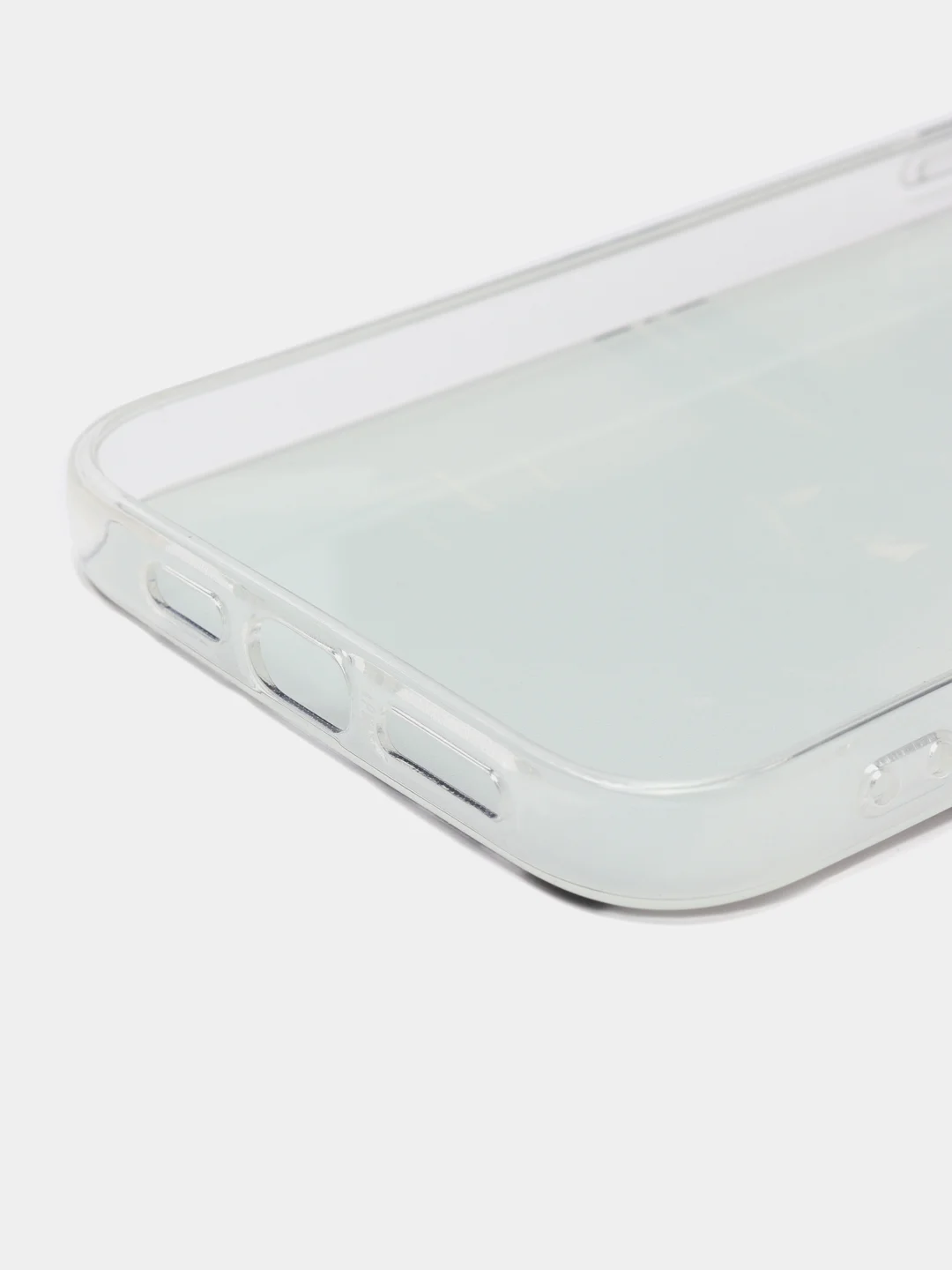 Серый силиконовый чехол на Apple iPhone 14 Pro Max / Айфон 14 Про Макс прозрачный, с рисунком
