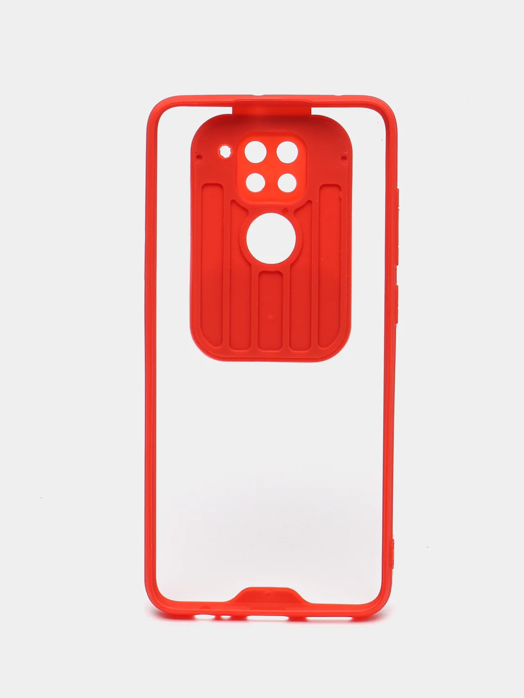 Красный чехол для Xiaomi Redmi Note 9, с задвижным окном для защиты камеры