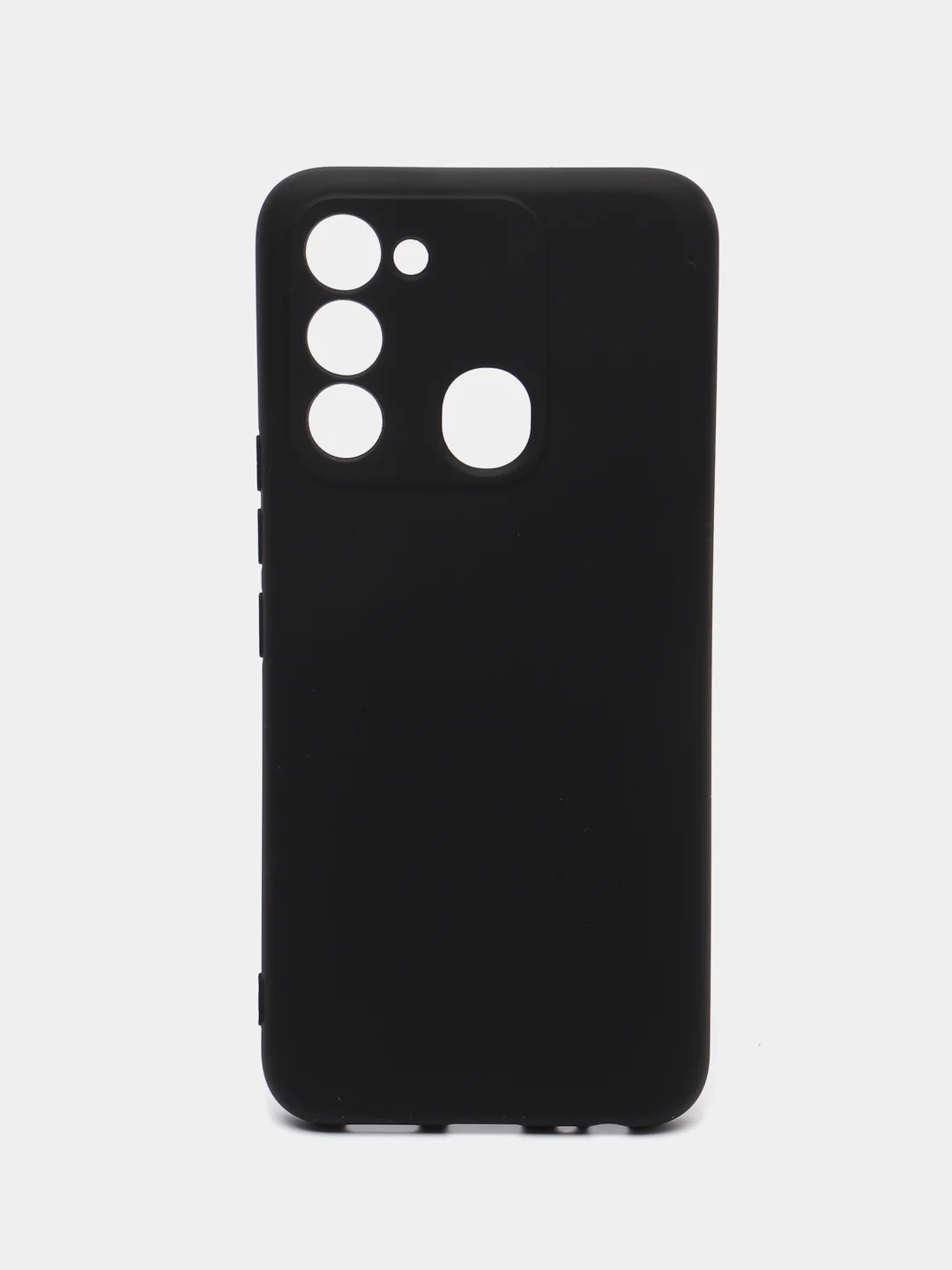 Черный чехол для Tecno Spark 8C / Tecno Go 2022, с защитой камеры и бархатом внутри