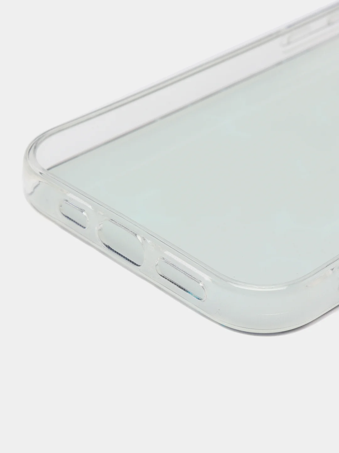 Бирюзовый силиконовый чехол для Apple iPhone 14 Pro / Айфон 14 Про с рисунком, защита камеры