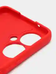 Красный чехол для Tecno Camon 19 Pro, с защитой камеры и бархатом внутри