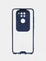 Синий чехол для Xiaomi Redmi Note 9, с задвижным окном для защиты камеры