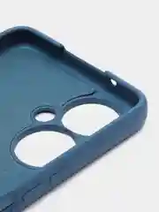 Синий чехол для Tecno Camon 19 Pro, с защитой камеры и бархатом внутри