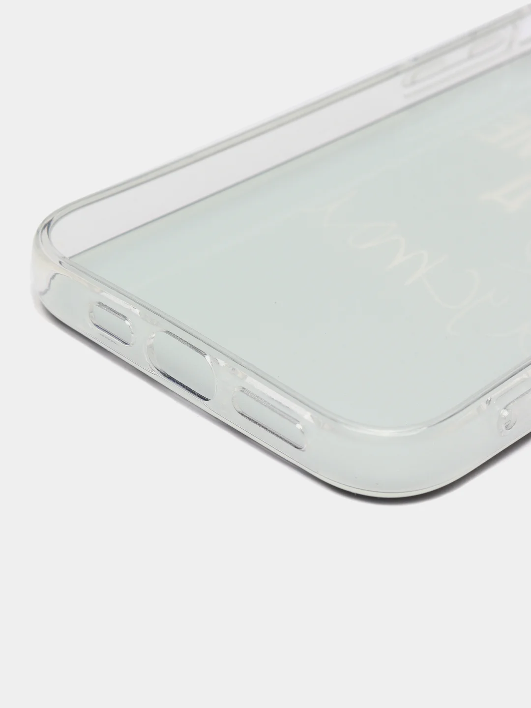 Тёмно-коричневый силиконовый чехол на Apple iPhone 14 / Айфон 14 прозрачный, с рисунком, защита камеры