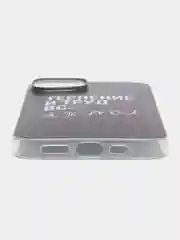 Тёмно-коричневый силиконовый чехол на Apple iPhone 14 / Айфон 14 прозрачный, с рисунком, защита камеры