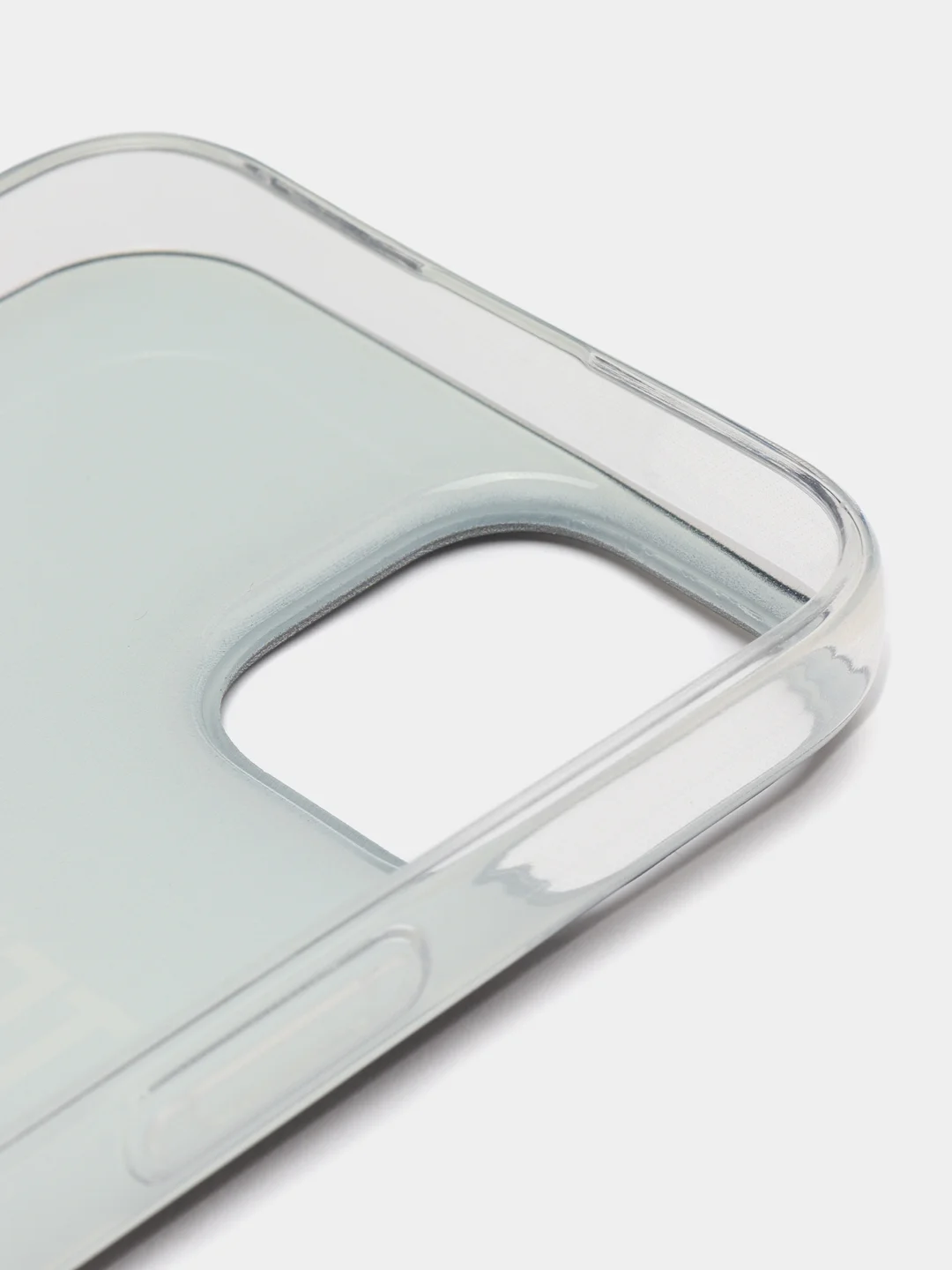 Тёмно-коричневый силиконовый чехол на Apple iPhone 14 / Айфон 14 прозрачный, с рисунком, защита камеры