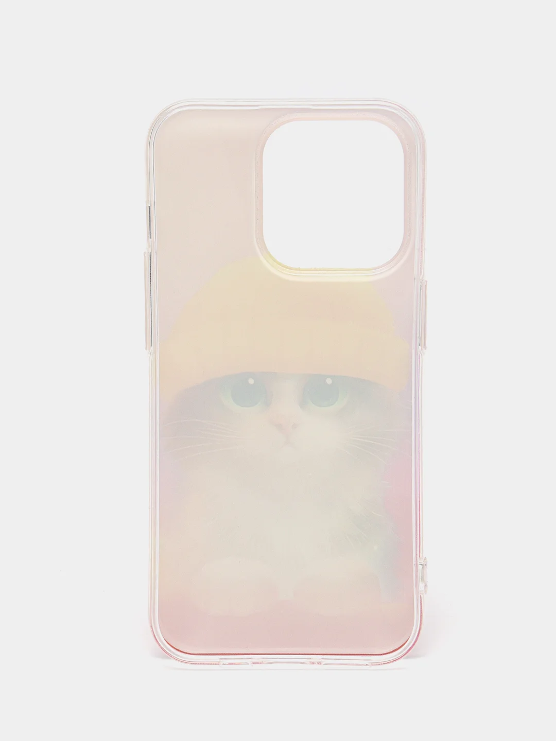 Желтый силиконовый чехол для Apple iPhone 14 Pro / Айфон 14 Про с рисунком, защита камеры
