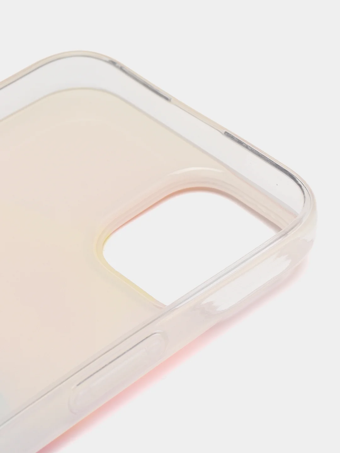 Желтый силиконовый чехол на Apple iPhone 14 / Айфон 14 прозрачный, с рисунком, защита камеры