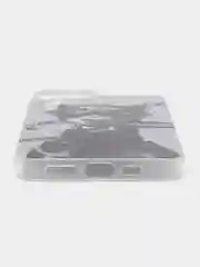 Серый силиконовый чехол на Apple iPhone 14 / Айфон 14 прозрачный, с рисунком, защита камеры