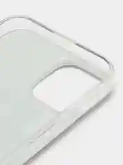 Серый силиконовый чехол на Apple iPhone 14 / Айфон 14 прозрачный, с рисунком, защита камеры