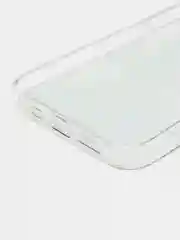 Серый силиконовый чехол на Apple iPhone 14 / Айфон 14 прозрачный, с рисунком, защита камеры