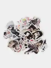 Белый наклейки с аниме на телефон, ноутбук, ежедневник "Наруто", стикерпак 50 и 100 штук