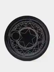 Черный контейнер для контактных линз / Набор для контактных линз MOON AND STAR