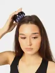 Фиолетовый массажер для головы, массажная щетка для головы
