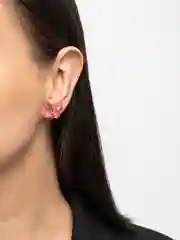 Розовый серьги Бабочки