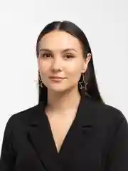 Золотой серьги "Звезды"