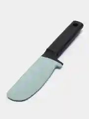 Бирюзовый лопатка-нож кондитерская, силиконовая, кулинарная, со стержнем, 26 см