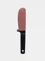 Розовый лопатка-нож кондитерская, силиконовая, кулинарная, со стержнем, 26 см