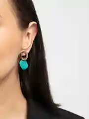 Зеленый серьги гвоздики Amata