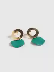 Зеленый серьги гвоздики Amata