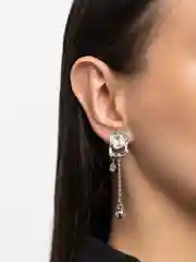 Серебряный серьги вечерние, сережки серебряные, гвоздики со стразами и камнем,пусеты разной длины