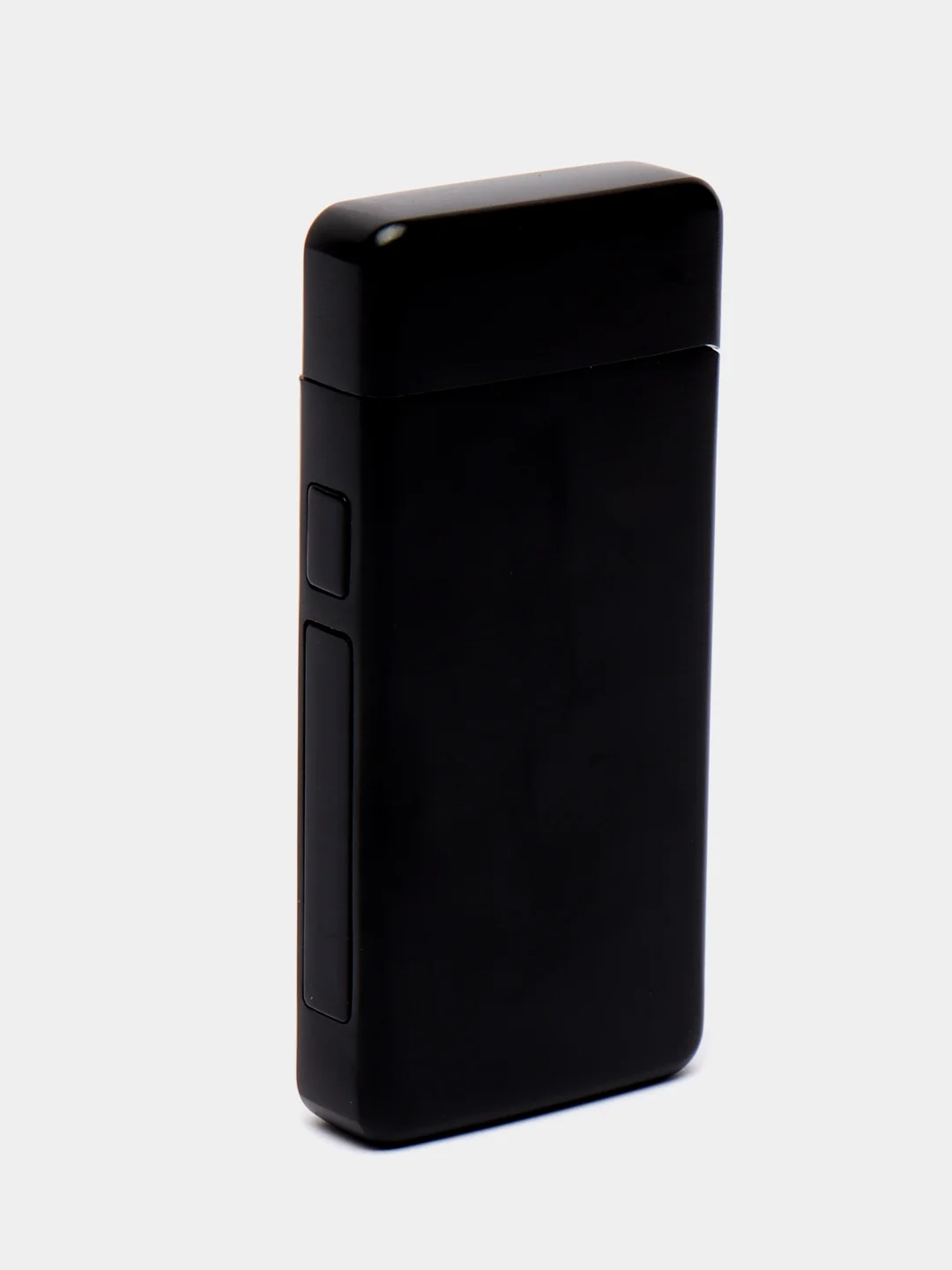 Черный зажигалка электронная USB Plazma в подарочной упаковке
