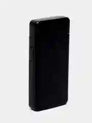 Черный зажигалка электронная USB Plazma в подарочной упаковке