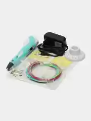 3D ручка 3Dali Plus (KIT FB0021B), ABS и PLA, голубая (+ трафарет и пластик)