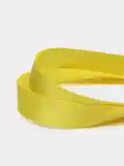 Желтый бейдж с лентой для пропуска, прозрачный