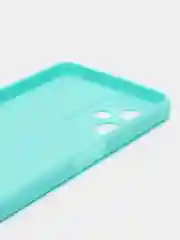 Бирюзовый чехол силиконовый на Realme C35, матовый