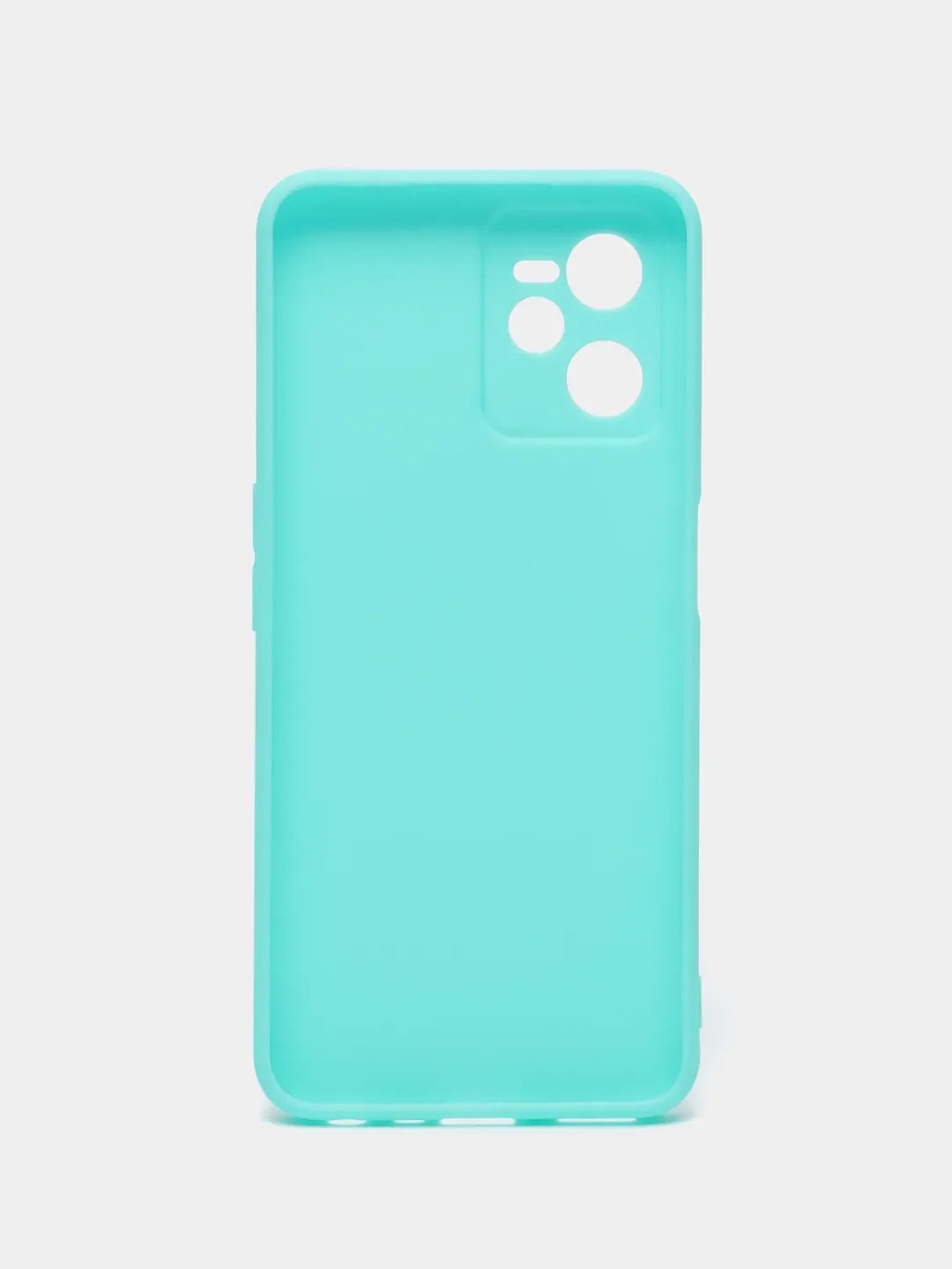 Бирюзовый чехол силиконовый на Realme C35, матовый