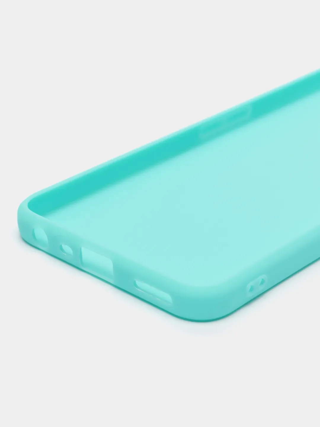 Бирюзовый чехол силиконовый на Realme C35, матовый