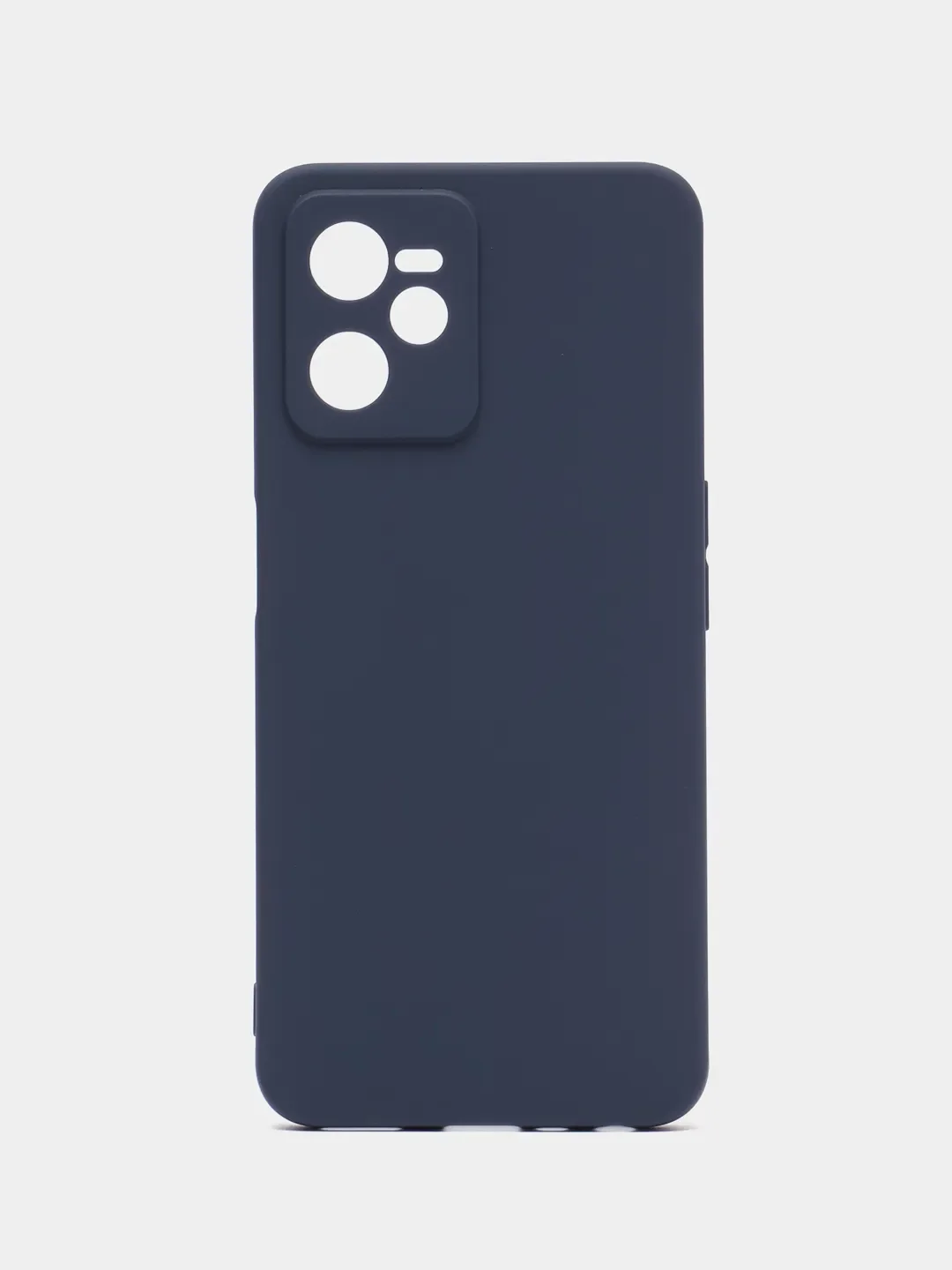 Синий чехол силиконовый на Realme C35, матовый