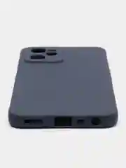 Синий чехол силиконовый на Realme C35, матовый