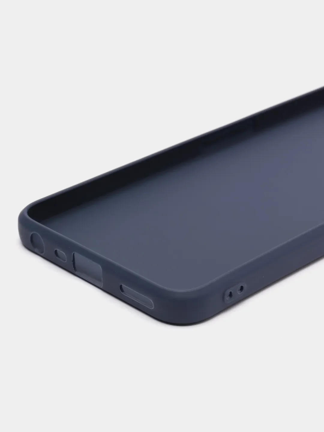 Синий чехол силиконовый на Realme C35, матовый