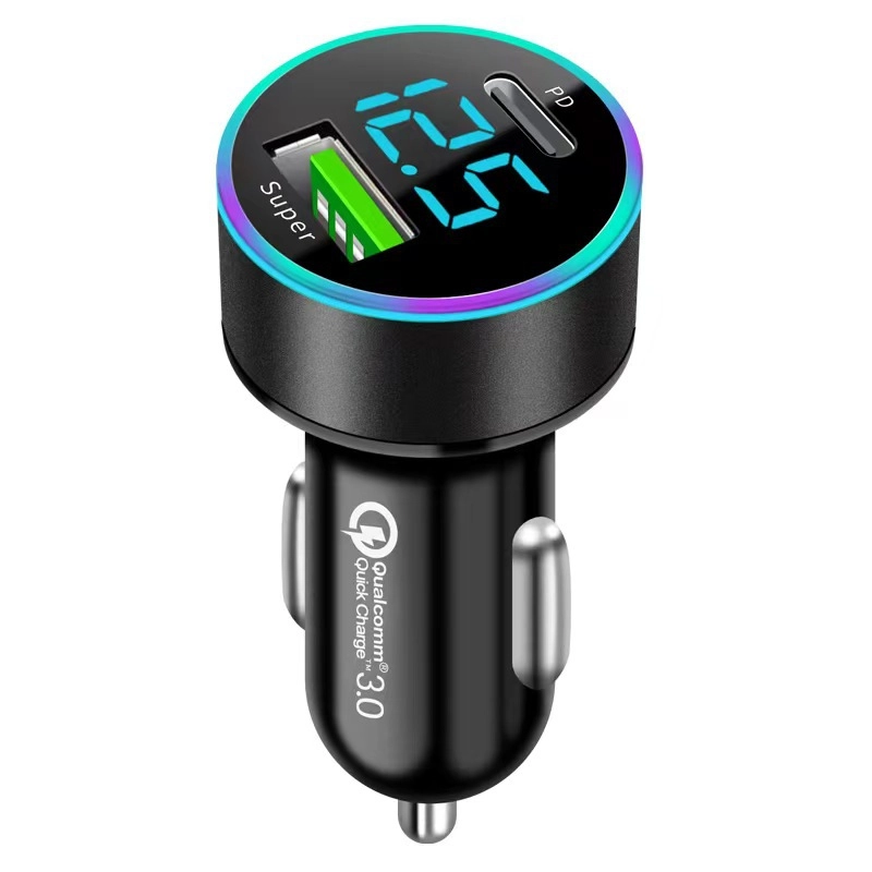 Автомобильное зарядное устройство, быстрая зарядка, USB, Type-C