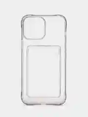 Прозрачный чехол для iPhone с карманом для карт