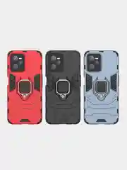 Чехол противоударный с кольцом-держателем на Realme C35 (Реалми С35)