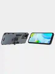 Красный чехол противоударный с кольцом-держателем на Realme C30