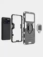 Чехол противоударный с кольцом-держателем на Xiaomi Poco M4 Pro 4G 6.43" (Поко М4 Про 4G)