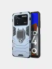 Чехол противоударный с кольцом-держателем на Xiaomi Poco M4 Pro 4G 6.43" (Поко М4 Про 4G)