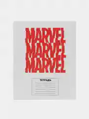 Тетрадь Marvel, в клетку, 24 листа, набор 4 штуки
