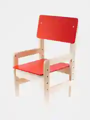 Стул детский, регулируемый, красный