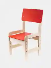 Стул детский, регулируемый, красный