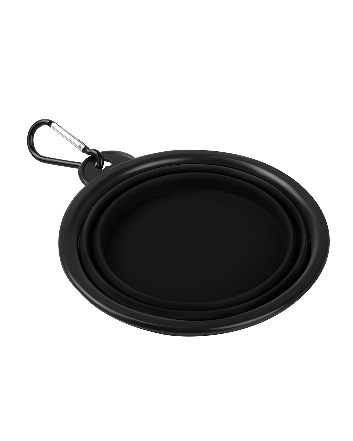 Миска для собак и кошек складная силиконовая STEFAN, размер S, черная, WF72909