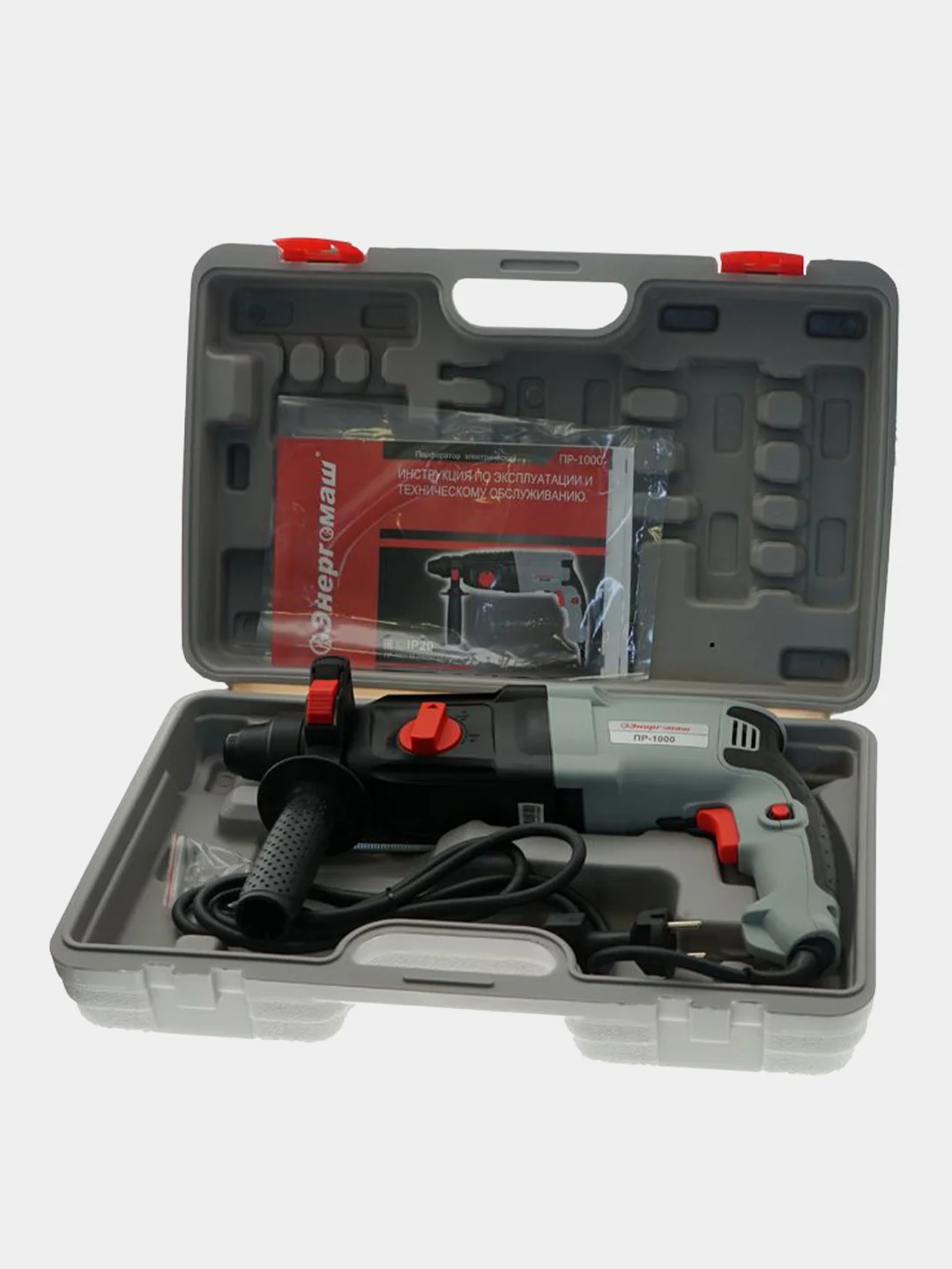 Перфоратор SDS Plus Энергомаш ПР-1000, 3 режима, 3.5 Дж, 1000 Вт