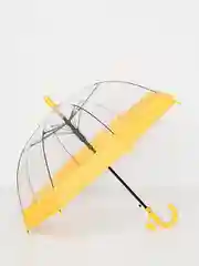 Желтый прозрачный детский зонт