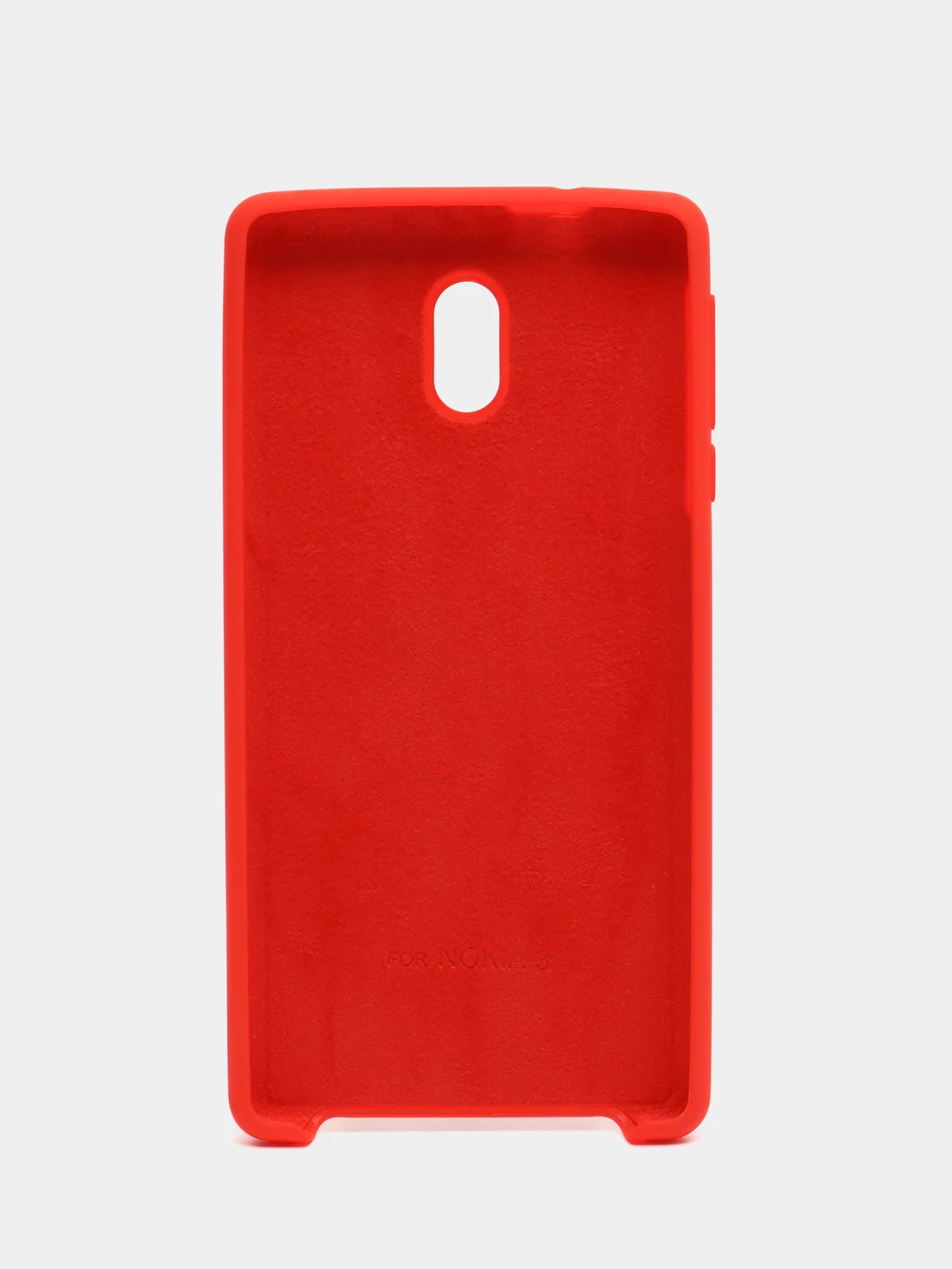 Красный чехол силиконовый Silicone Cover Case для Nokia 3