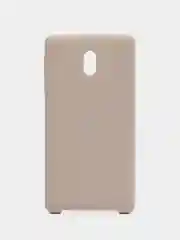 Бежевый чехол силиконовый Silicone Cover Case для Nokia 3